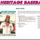 2026 Topps Heritage Baseball Series 64 Card Value Box Featuring Blaster Exclusive Dark Green and Pink Sparkle Parallel Cards Plus a Chance for Relics and Autographs