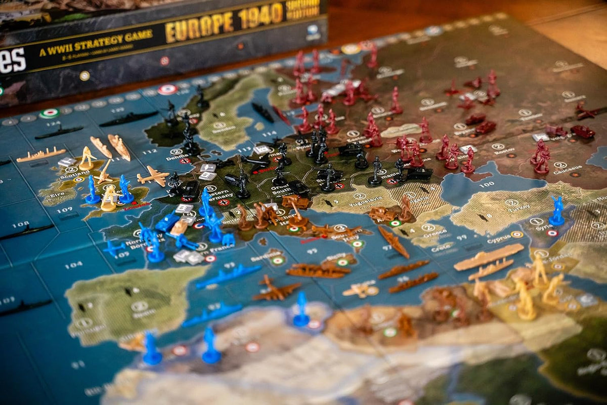 Renegade Game Studios Axis & Allies: 1940 Europe Second Edition Strategy Board Game – 2–5 Players, Ages 12+, World War II Miniatures Game