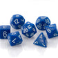 Chessex CHX25406 Dice-Opaque Blue/White Set