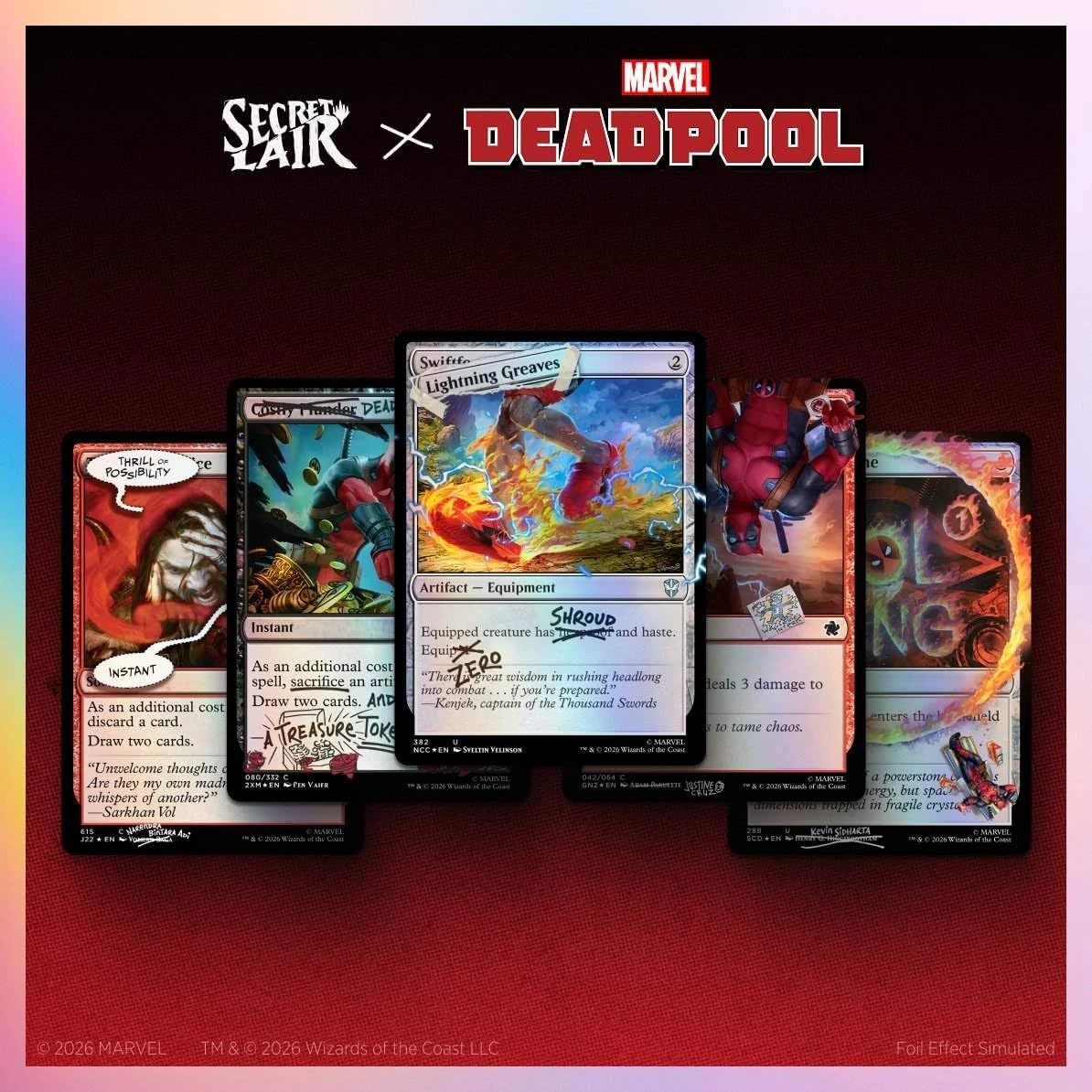Magic: The Gathering Secret Lair x Marvel's Deadpool: I Fixed It (You're Welcome) Traditional Foil Edition