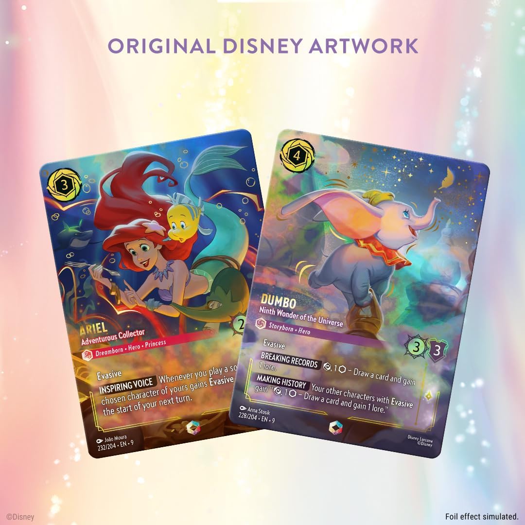 Ravensburger Disney Lorcana TCG: Fabled Single-Player Deck – Amber & Sapphire | Engaging Gameplay | Over 200 Original Disney Artworks | Ideal for Ages 8+