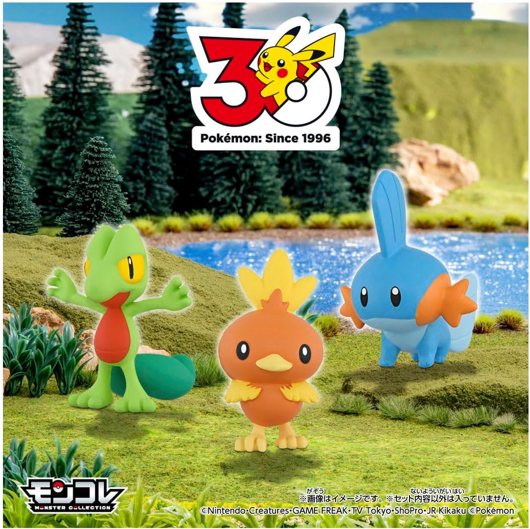 Takara Tomy Pokemon 30th Anniversary Moncolle Travel Set Hoenn (Set of 3 Starters)