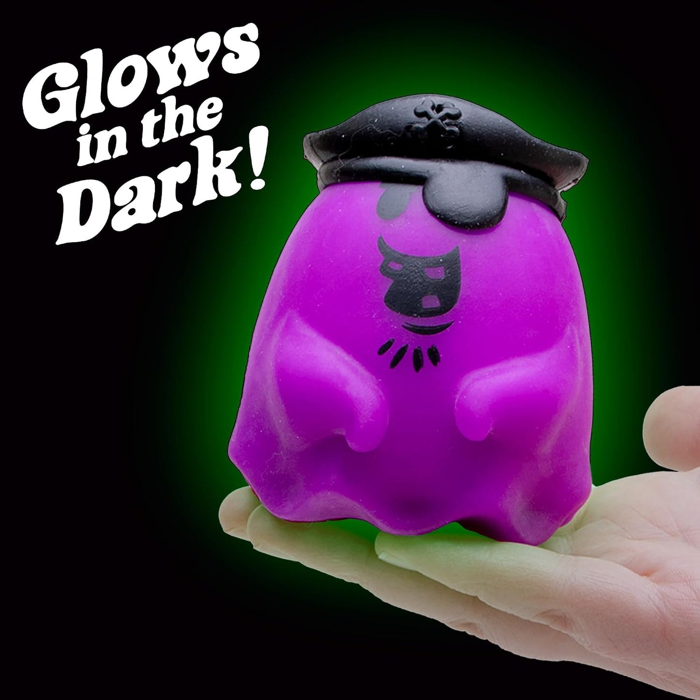 Schylling Needoh Needohween Glowy Ghost - Sensory Squeeze Toy