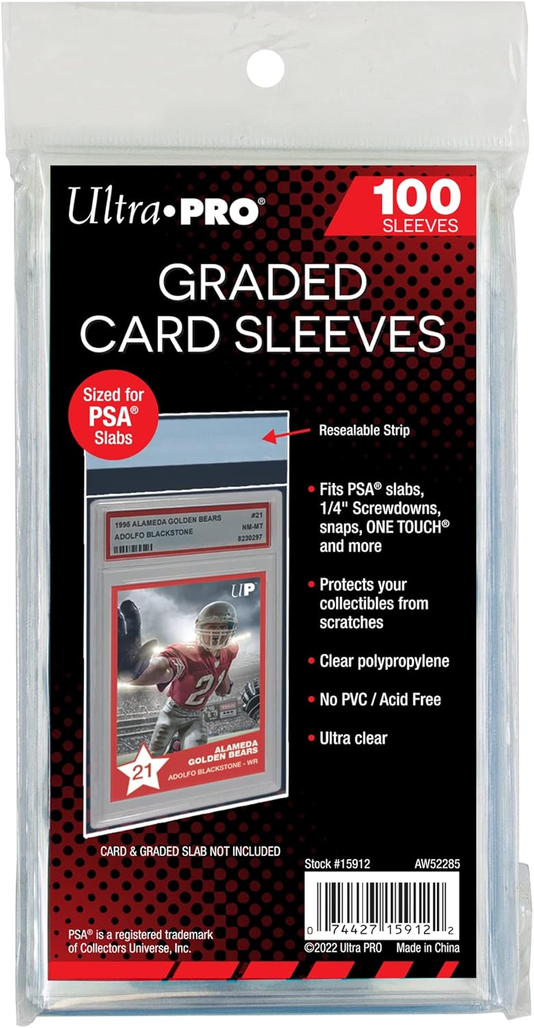 Ultra Pro Card Supplies PSA Graded Standard Card Sleeves [100 Count]