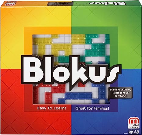 Mattel Games Blokus | Family Strategy Shape Blocking Game for 2-4 Players
