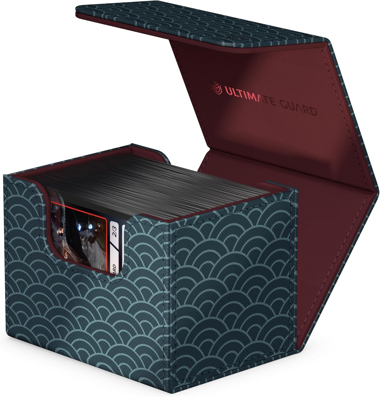 Ultimate Guard Limited Run Sidewinder 100+ Shogun's Journey II, Deck Box for 100 Double-Sleeved TCG Cards, Seigaiha, Magnetic Closure & Microfiber Inner Lining