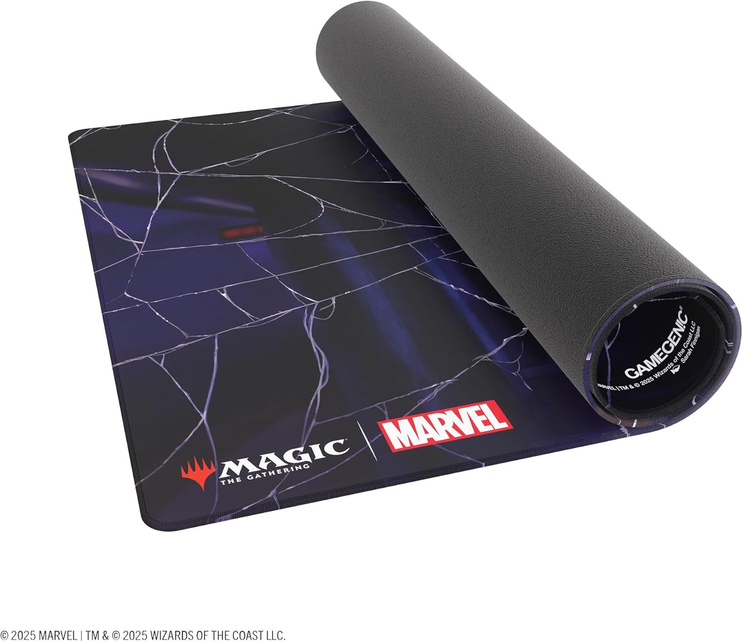 Gamegenic Magic: The Gathering Marvel's Spider-Man Swamp Shiny PLAYMAT - Premium 61x35cm Game Mat with Shiny Surface, Cushioning, Anti-Slip Back & Flat Stitching, Official MTG Accessory