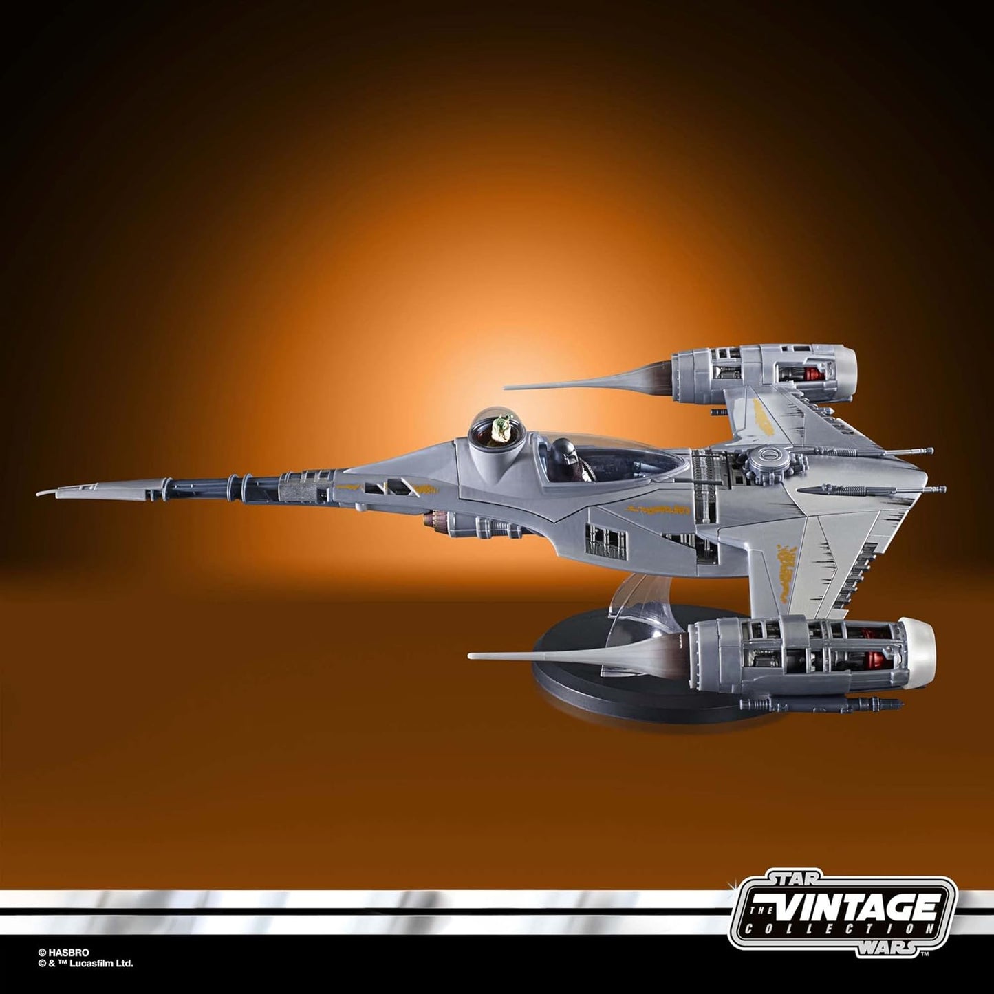 STAR WARS The Vintage Collection The Mandalorian’s N-1 Starfighter, The Mandalorian 3.75-Inch Vehicle & Action Figures, Ages 4 and Up