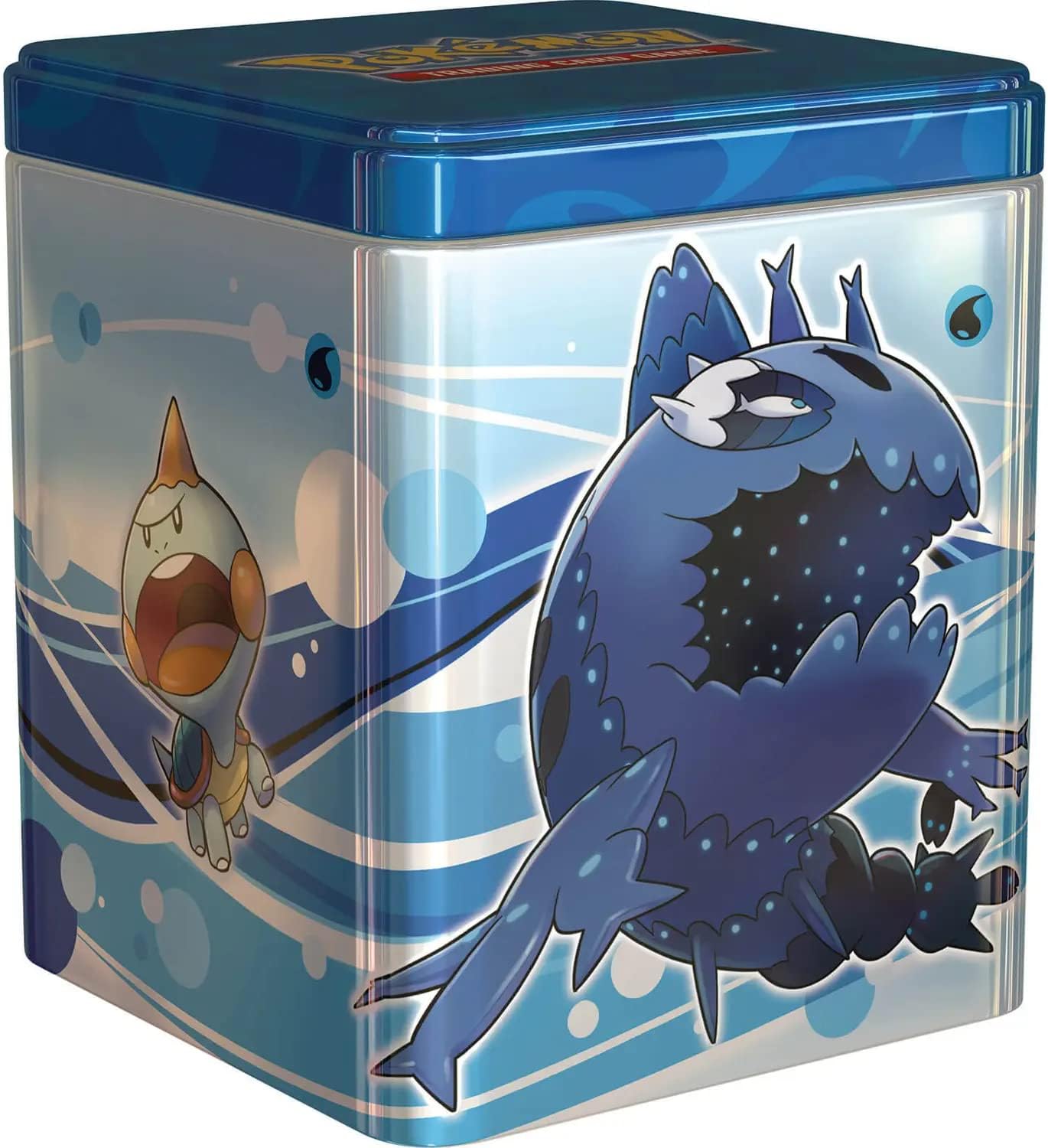 Pokemon TCG: Water Stacking Tin (3 Booster Packs & Coin)