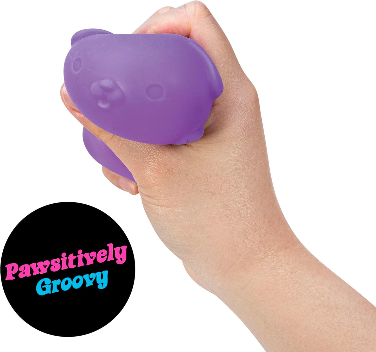 Schylling NeeDoh Funky Pups – Squishy Sensory Toy – Soft Dough Filling – Color May Vary