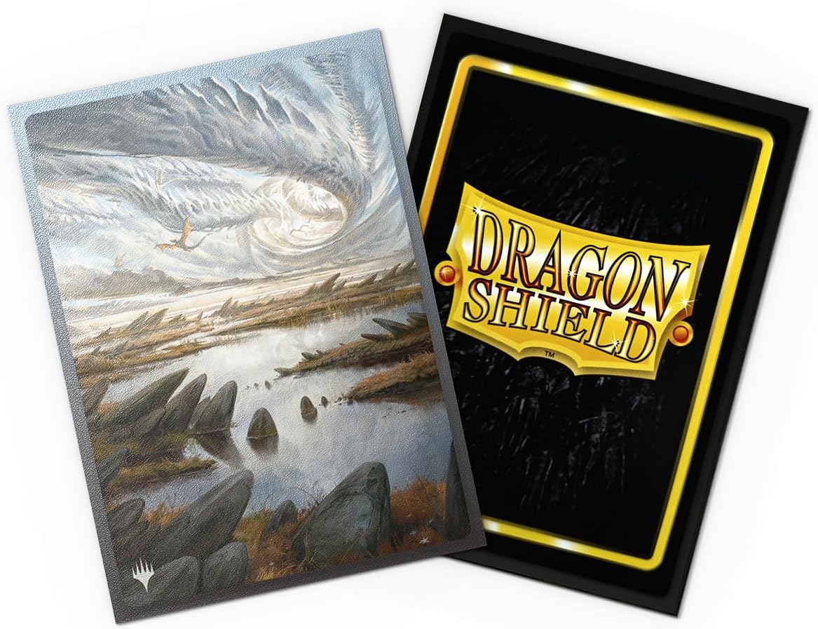 Dragon Shield | Matte Dual Art Sleeves | 100 CT - Smooth & Tough Premium TCG Sleeves | Compatible with Magic: The Gathering | Landfall Series – Marsh Flats