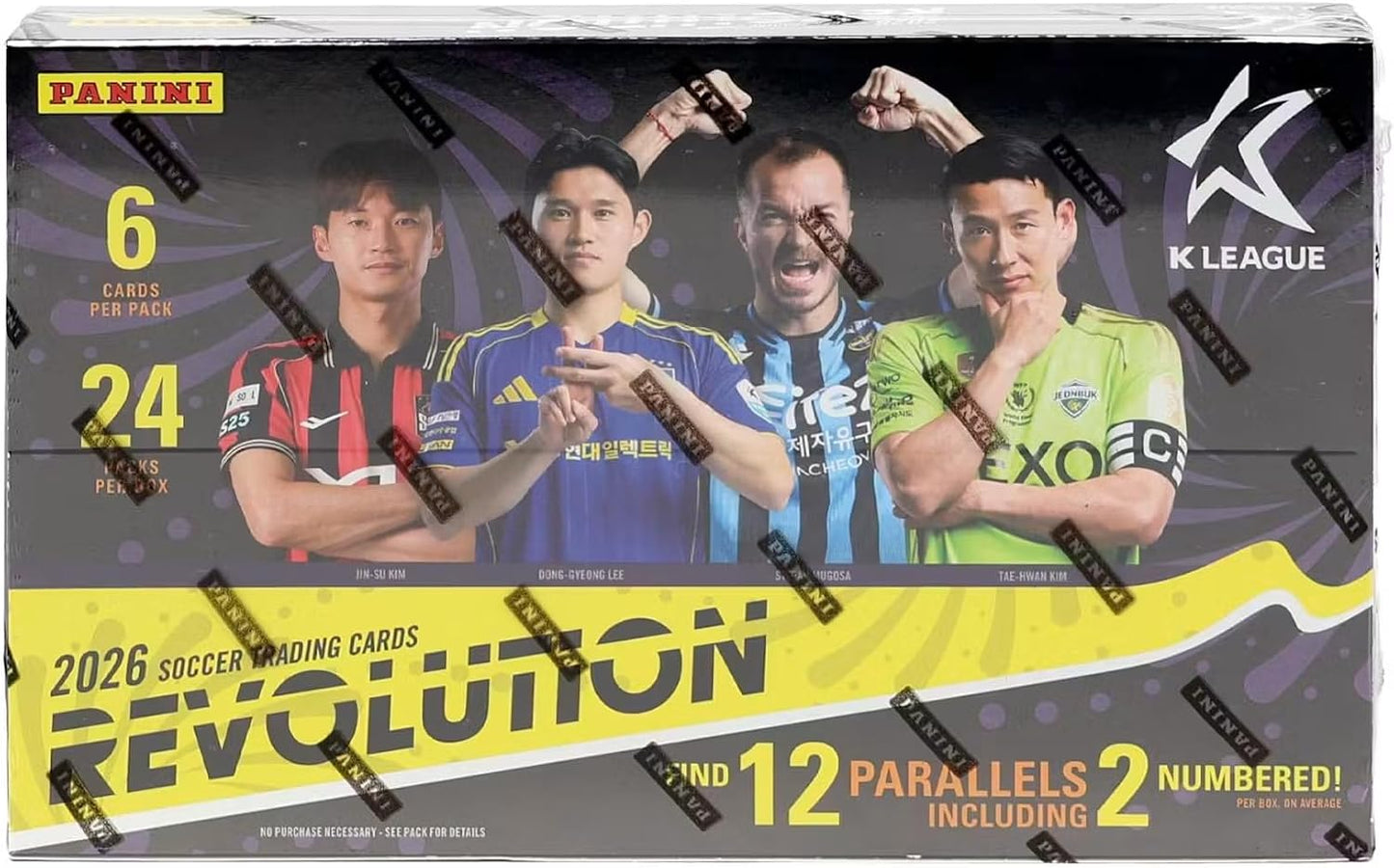 2026 Panini Revolution K League Soccer Hobby Trading Card Box (2 Numbered Parallels Per Box)