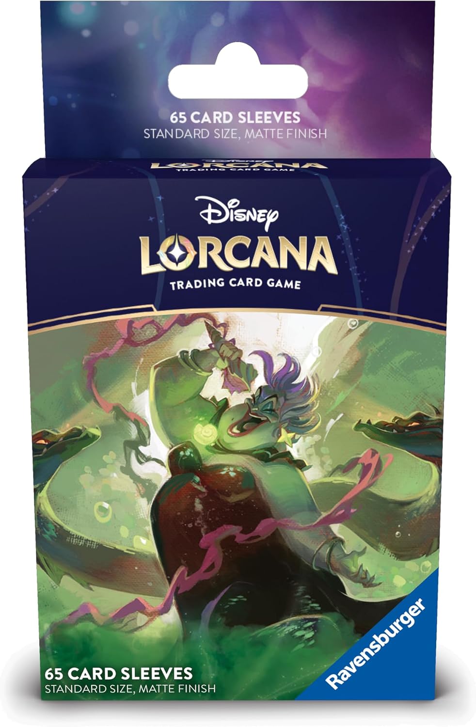 Ravensburger Disney Lorcana TCG: Archazia's Island Card Sleeves Featuring Ursula - Deceiver of All | 65 Protective Sleeves for TCG Decks | Ages 8+ - Presale Ships 03/21/2025