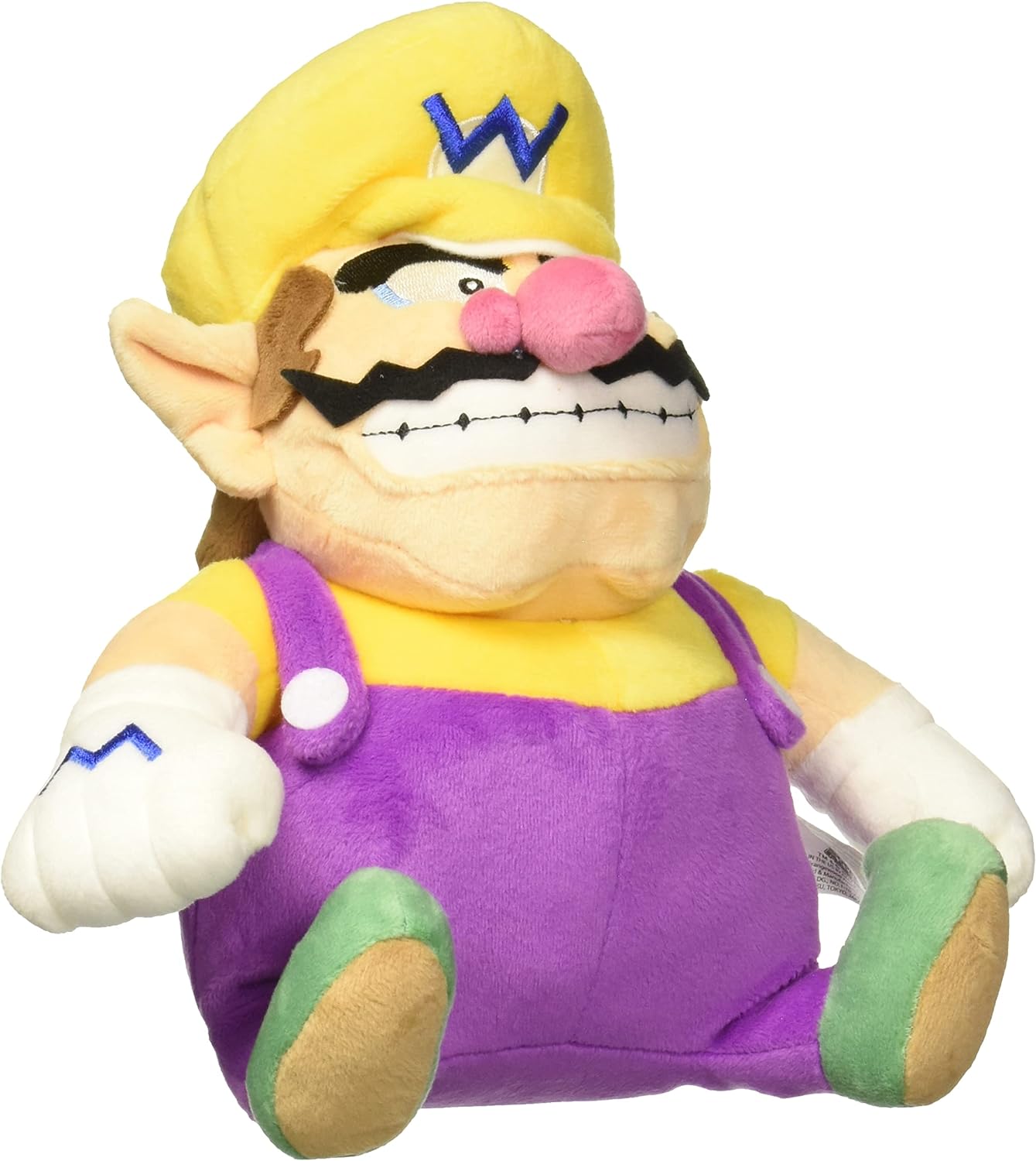 Little Buddy Super Mario All Star Collection 1421 Wario Stuffed Plush, 10",Multi-Colored