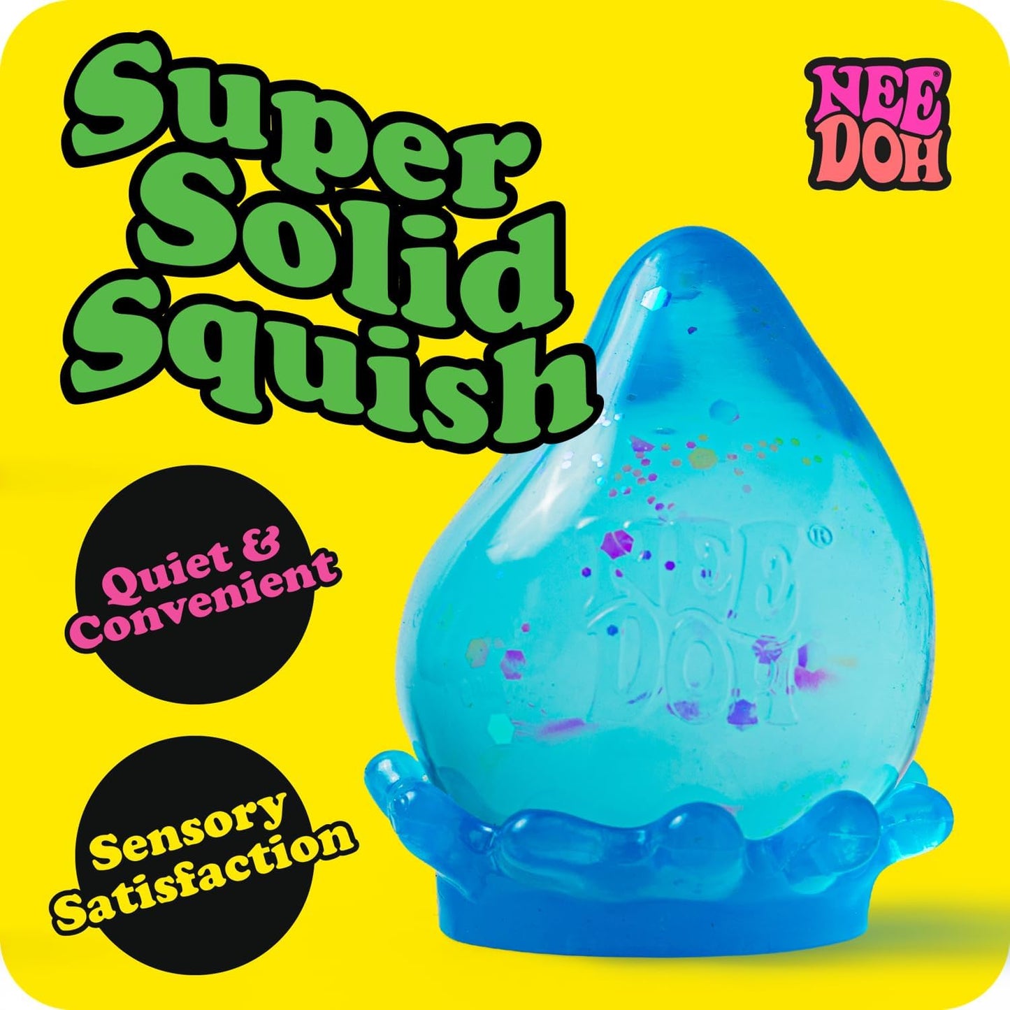 Schylling NeeDoh Dream Drop - Sensory Squeeze Toy with Dreamy Smooth Squeeze - 3" Tall - Color May Vary