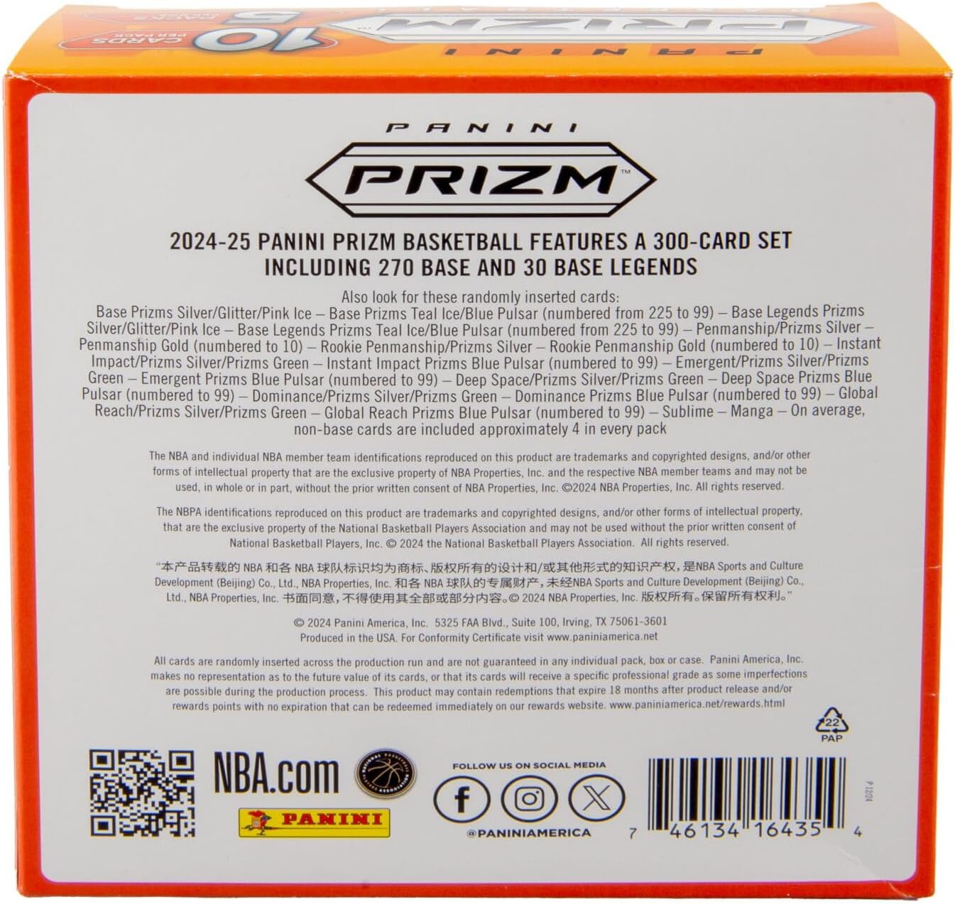 2024-25 Panini Prizm Basketball Mega Box (Pink Ice Prizm)