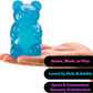 Schylling NeeDoh Gummy Bear - Sensory Fidget Toy with Jelly-Like Filling - 3.5" Tall - Colors May Vary (Pack of 1)