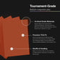 Curator® Tournament TCG Matte Sleeves - Standard Size (66x91mm) w/Black Backs - Non-PVC - “Sienna” (Red) Palette Series - Compatible with Magic, Pokemon, Lorcana, Riftbound, One Piece