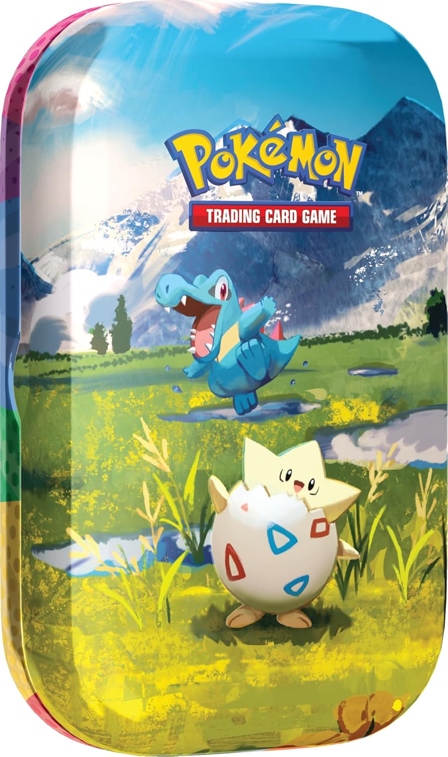 Pokemon TCG: Mega Evolution—Ascended Heroes Mini Tin: Togepi & Totodile (1 Sticker Sheet, a Pokémon Art Card & 2 Booster Packs)
