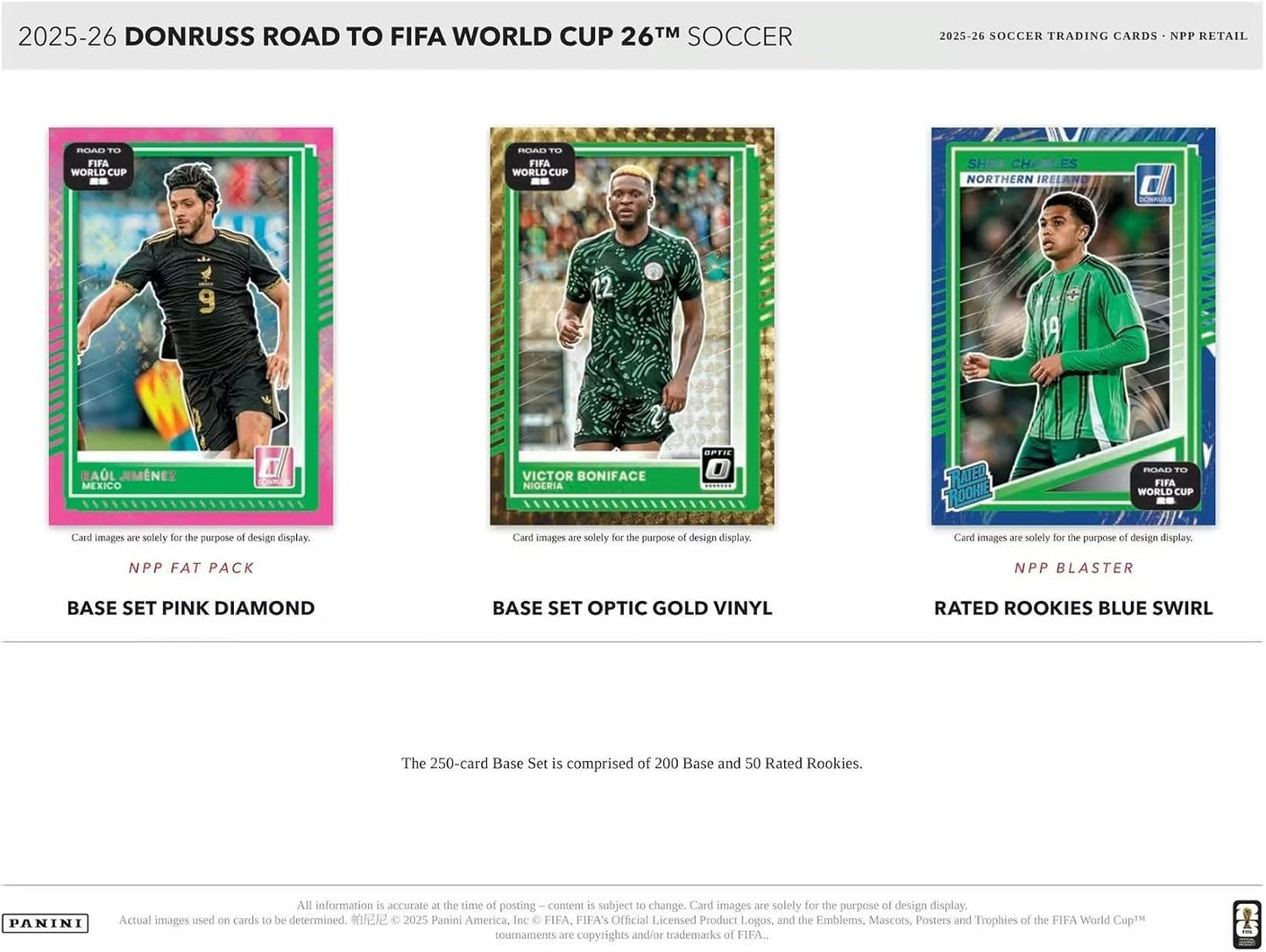 2025/26 Panini Donruss Road to FIFA World Cup Soccer Blaster Box (Blue Parallels!)