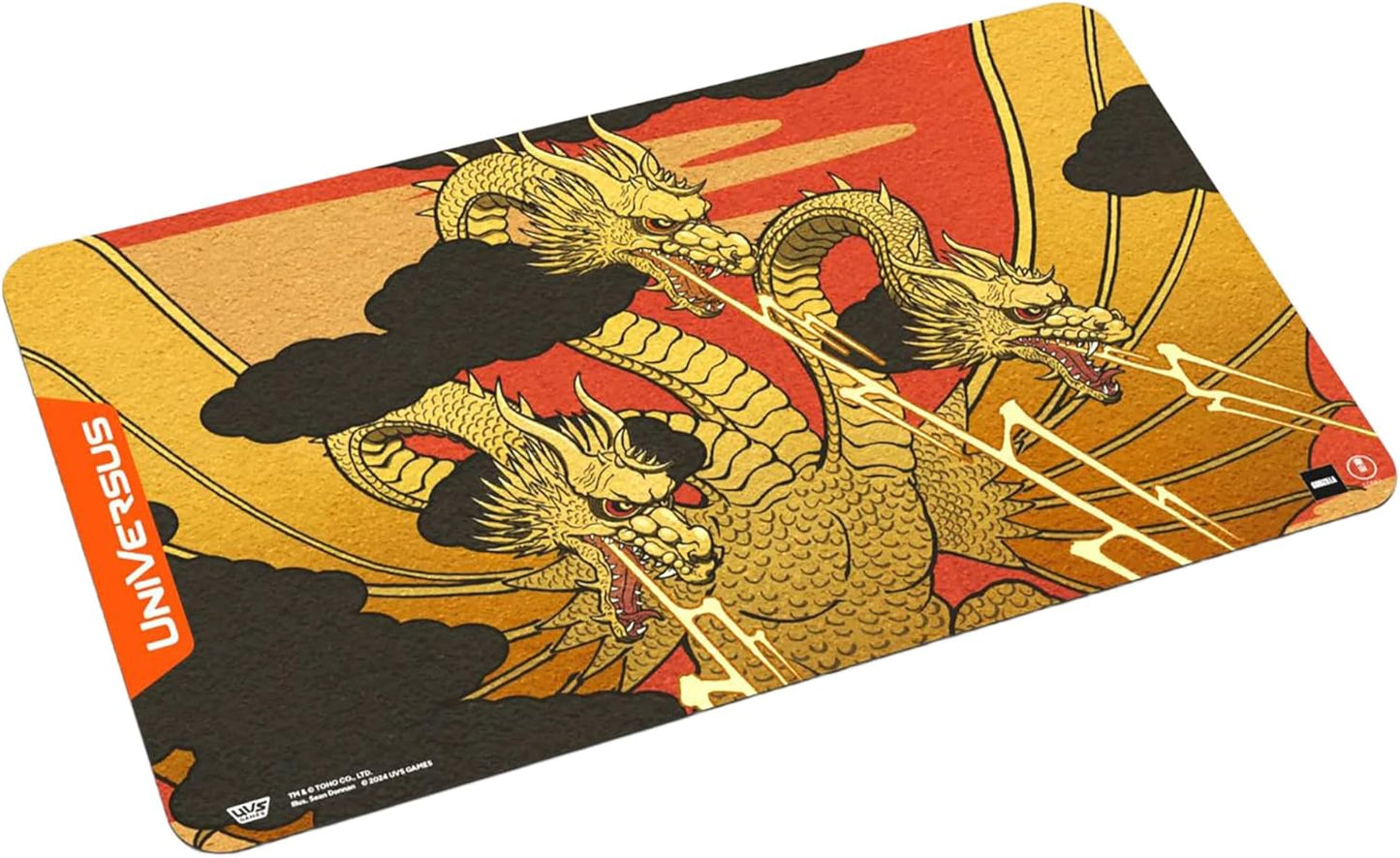 UniVersus Godzilla Challenger Series - King Ghidorah Playmat - 24 x 14 Neoprene Mat, Tabletop Card Game Accessory, UVS Games, Officially Licensed