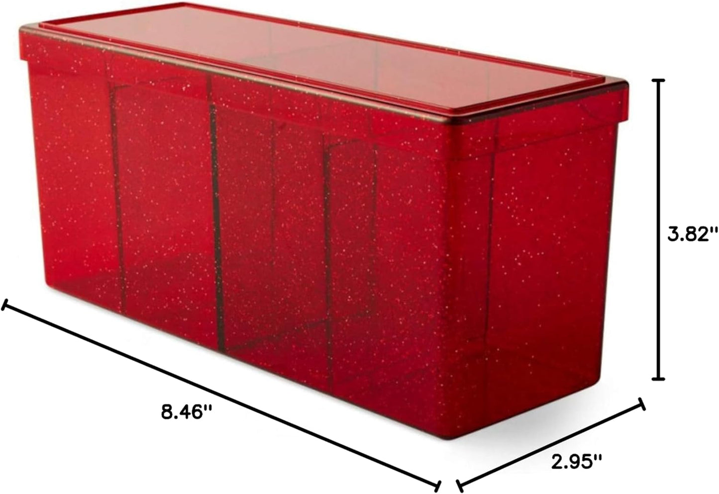 Arcane Tinmen Dragon Shield Storage Box: 4 Compartment Ruby