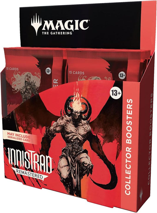 Magic: The Gathering Innistrad Remastered Collector Booster Box - 12 Packs (180 MTG Cards) - Presale Ships 1/24/2025