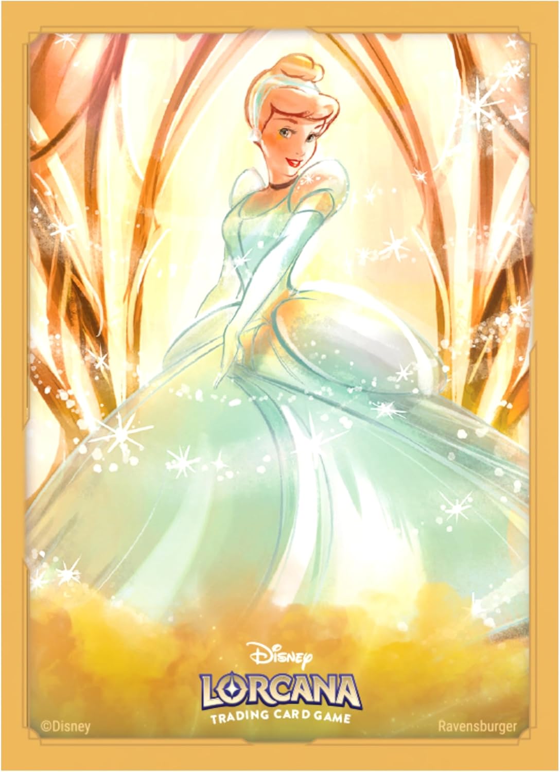 Ravensburger Disney Lorcana TCG: Archazia's Island Card Sleeves Featuring Cinderella - Ballroom Sensation| 65 Protective Sleeves for TCG Decks | Ages 8+ - Presale Ships 03/21/2025