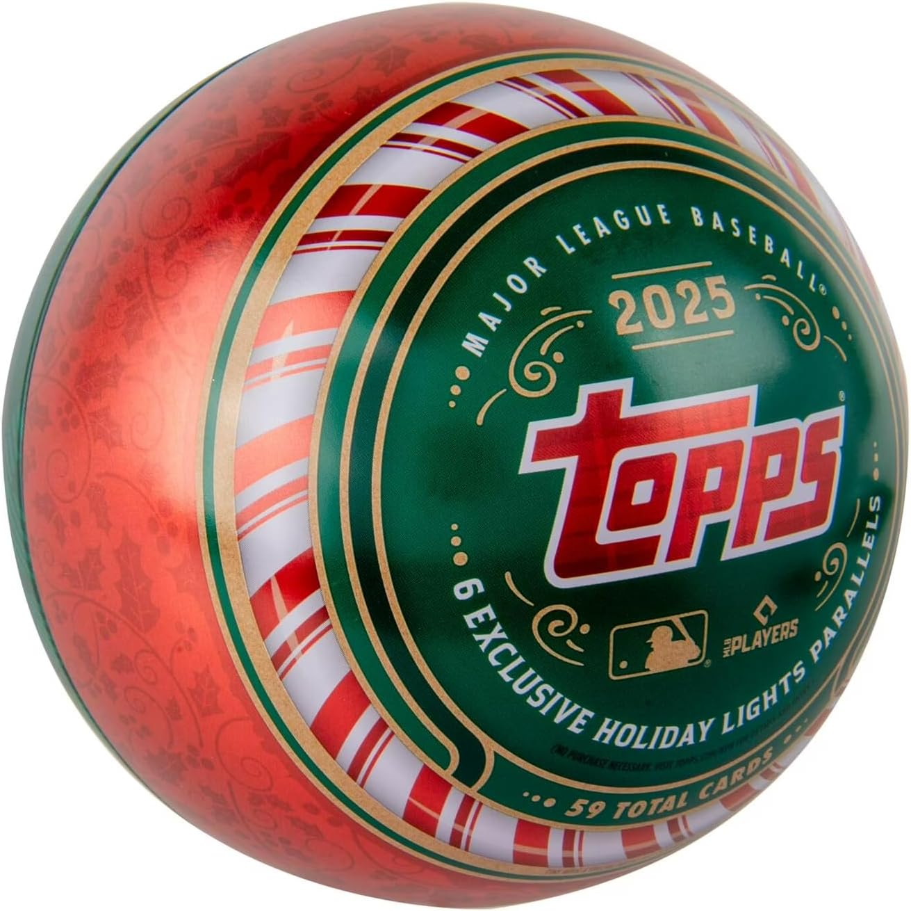 2025 Topps MLB Holiday Baseball Trading Card Tin