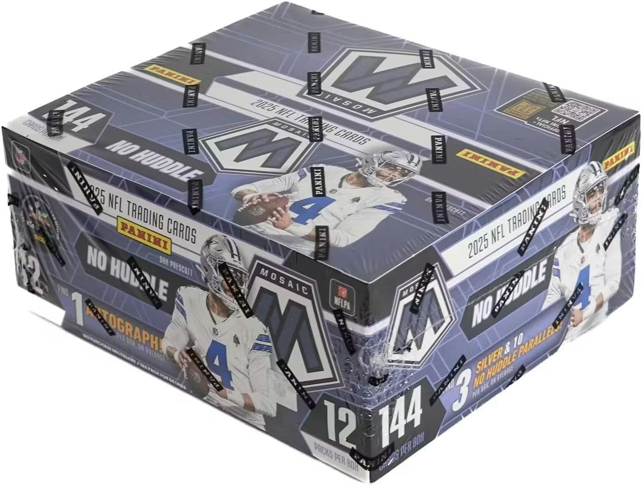 2025 Panini Mosaic Football No Huddle Trading Card Box (1 Autographs Per Box)