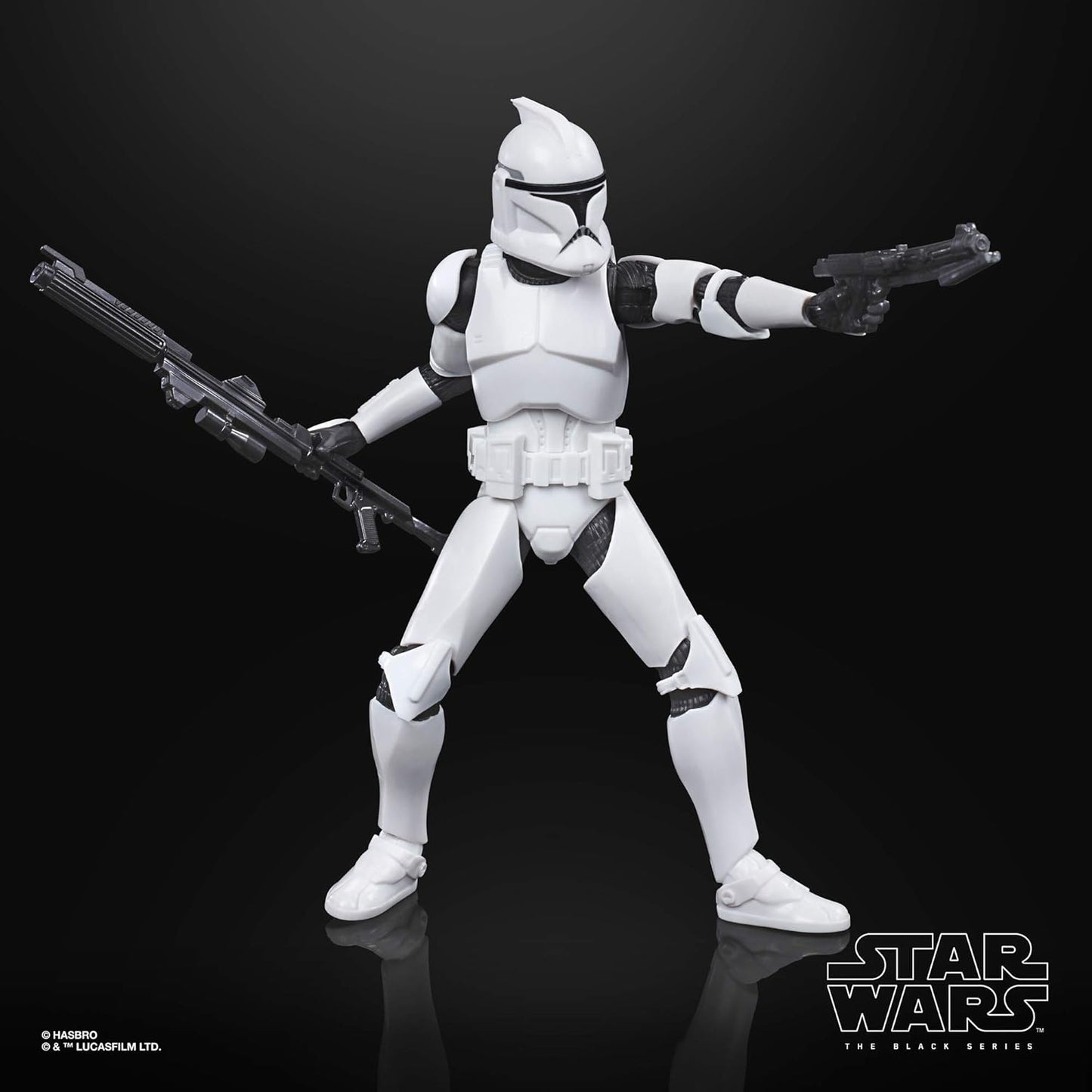 STAR WARS The Black Series Phase I Clone Trooper Toy 6-Inch Scale The Clone Wars Collectible Action Figure, Kids Ages 4 and Up,E9367