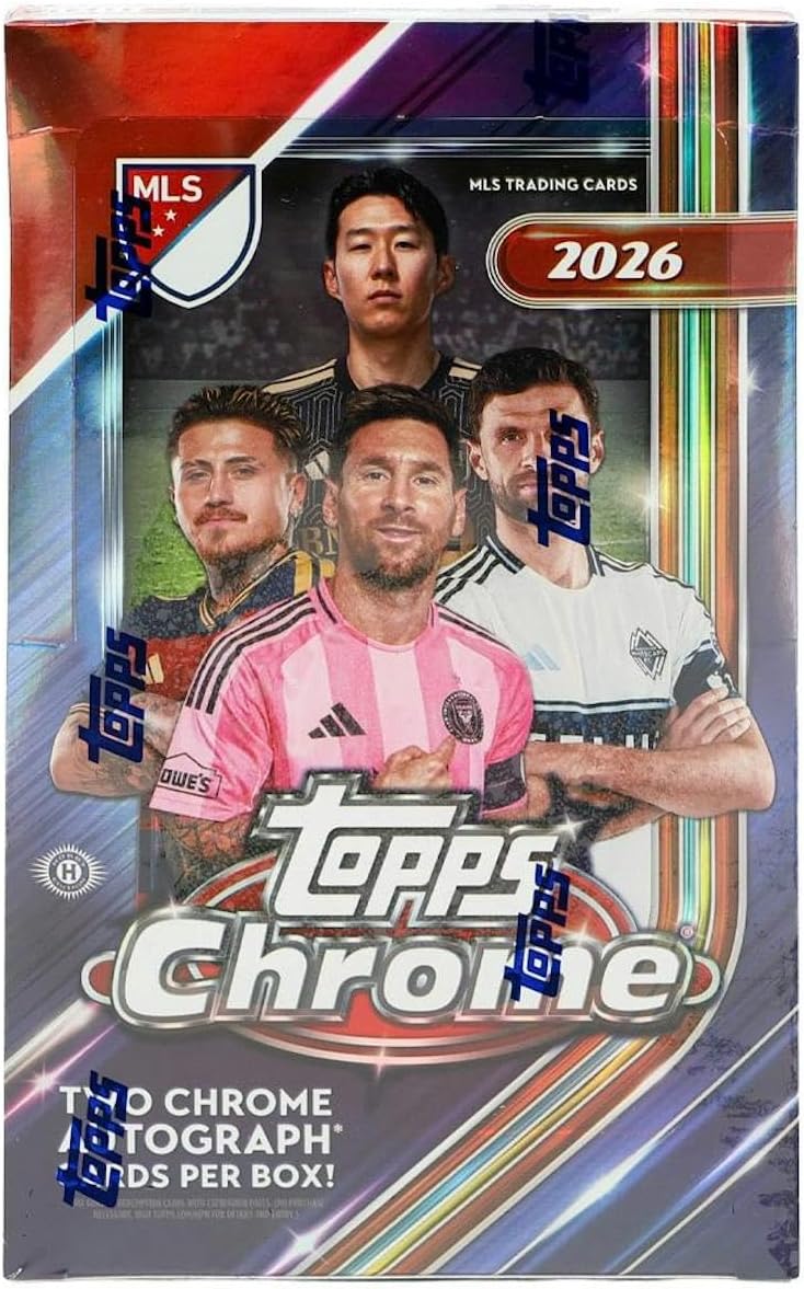 2026 Topps Chrome MLS Major League Soccer Hobby Box