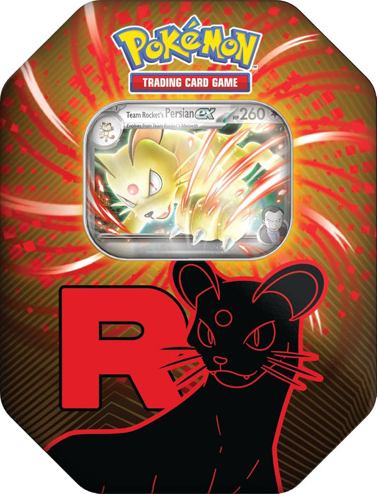 Pokemon TCG: Team Rocket Tin – Persian ex (1 Foil Promo Card & 4 Booster Packs)