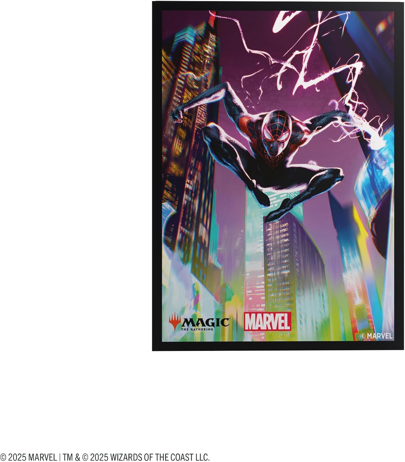 Gamegenic Magic: The Gathering Marvel's Spider-Man Premium Art Sleeves - Spider-Man Miles Morales - 105 Matte Textured Card Sleeves with Full-Color Artwork, Tournament-Ready & Plastic-Free Packaging