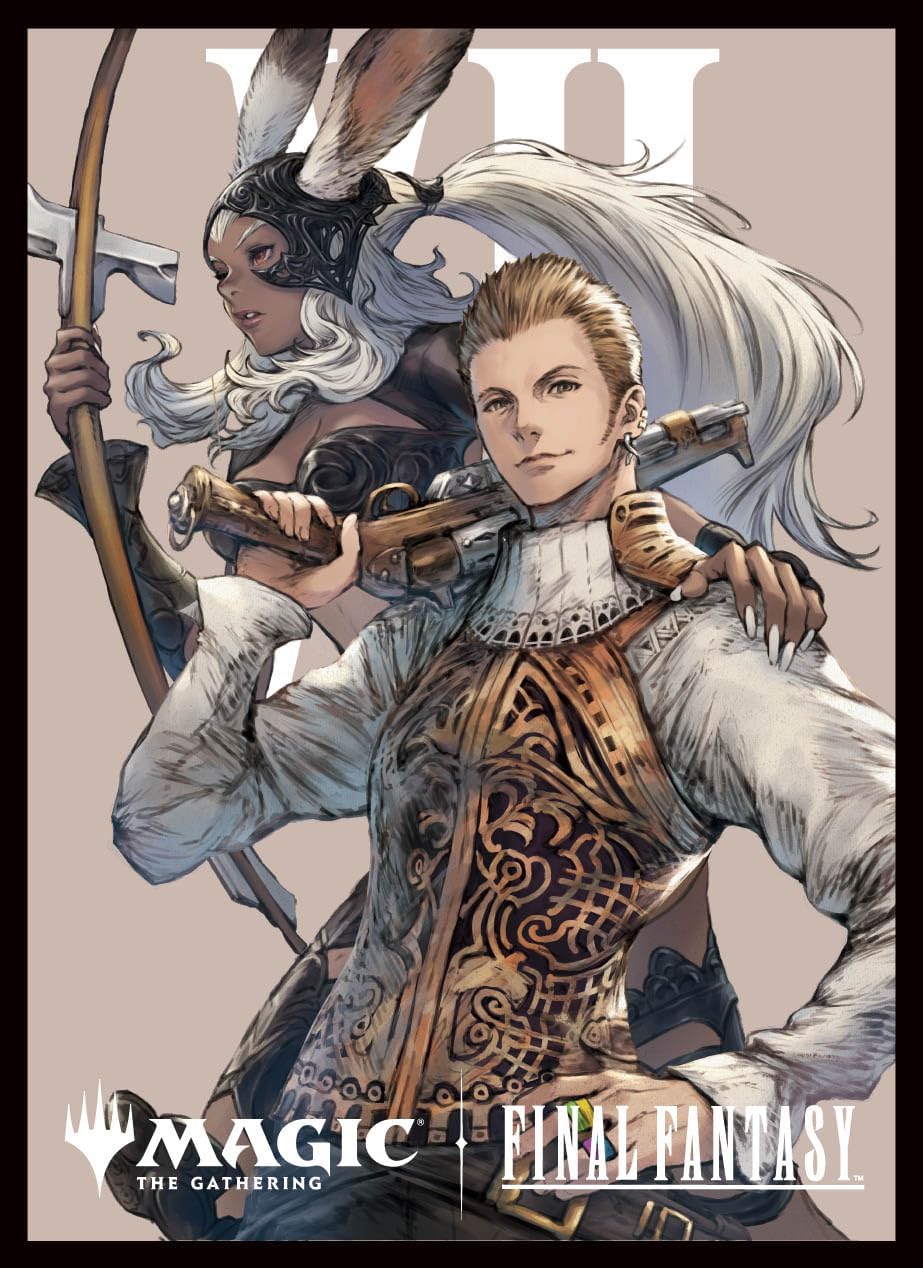 Ensky Magic: The Gathering - Final Fantasy Players 80ct Card Sleeves Character Borderless Edition - Sky Pirates Balthair and Fran (MFS-13)