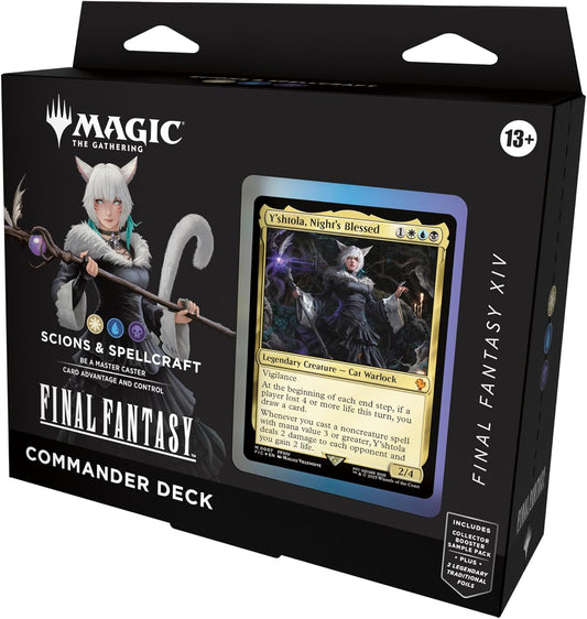 Magic: The Gathering Final Fantasy XIV Commander Deck - Scions & Spellcraft - 100 Cards - Presale Ships 06/06/2025