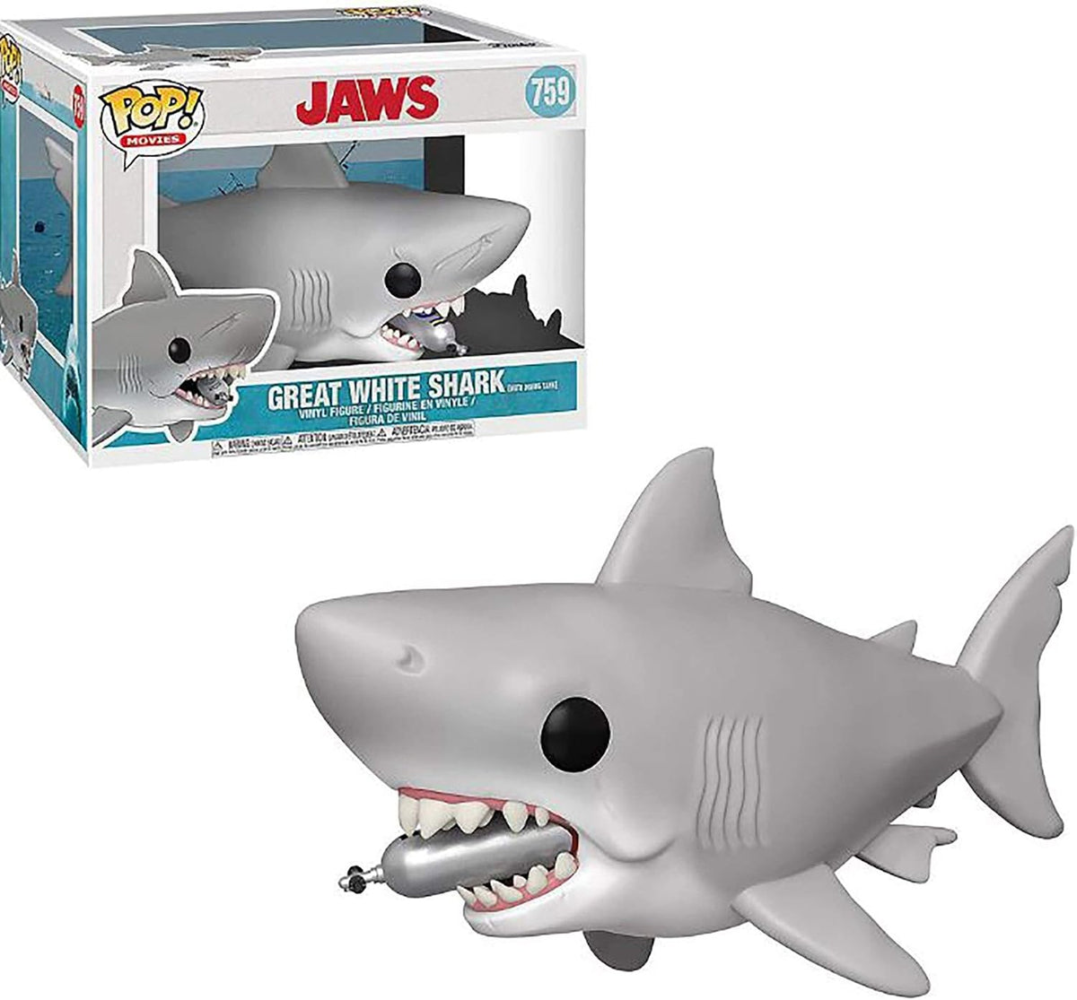 Funko Pop! Movies: Jaws - Jaws with Diving Tank 6"