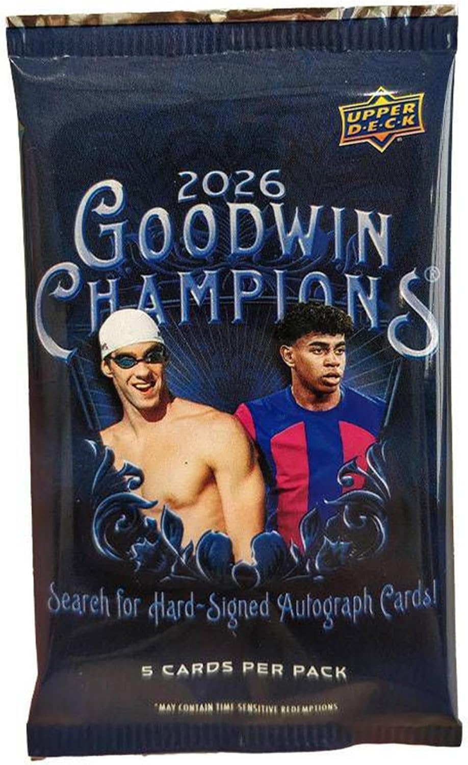 Upper Deck 2026 Goodwin Champions Blaster Box – 7 Packs, 5 Cards per Pack, Multi-Sport and Entertainment Trading Cards