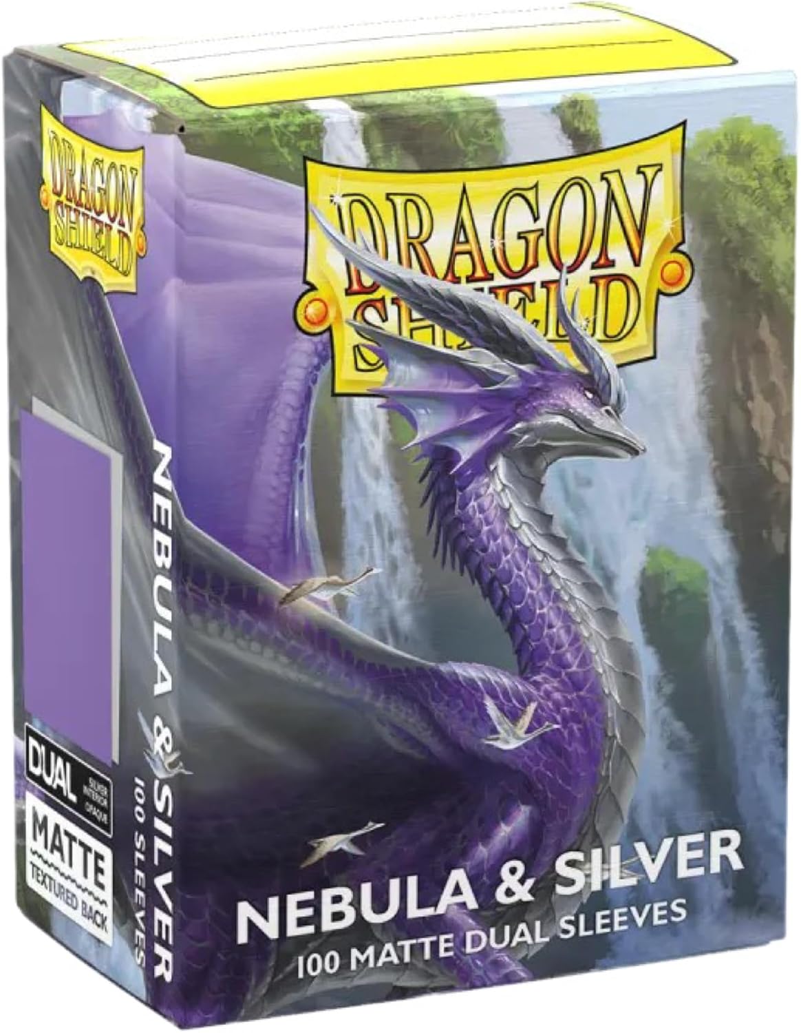 Dragon Shield | Matte Dual Standard Size Card Sleeves | 100ct - Smooth & Tough Premium TCG Sleeves - Compatible with Pokemon, One Piece, and Magic: The Gathering | Nebula & Silver
