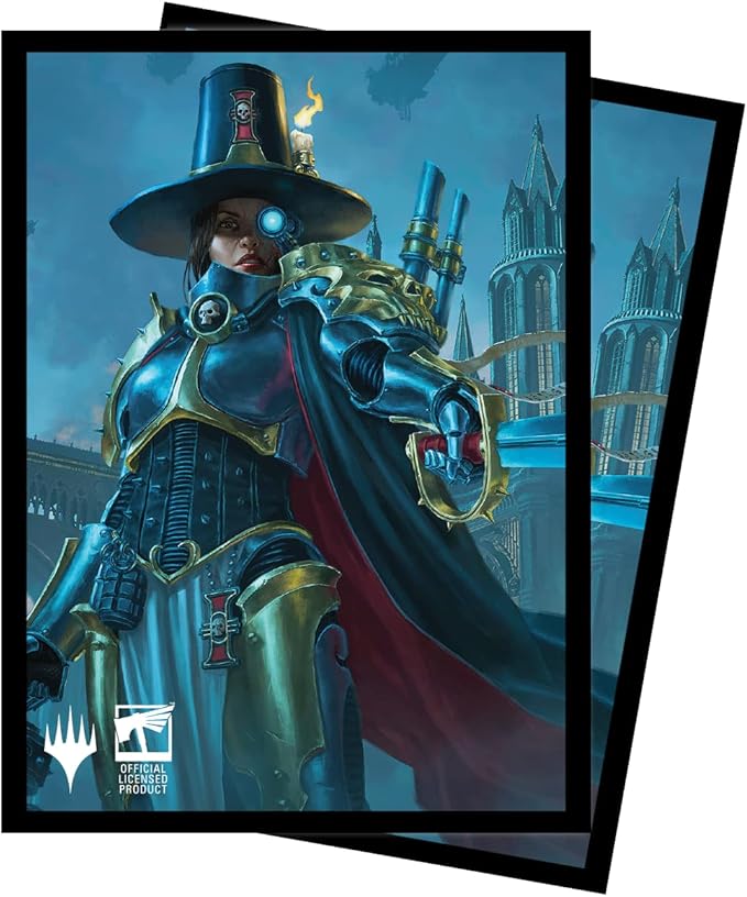 Ultra PRO - Magic: The Gathering - Warhammer 40K (Inquisitor Greyfax) 100ct Card Sleeves - Protect Your Collectible Trading Cards, and Gaming Cards from Wear, Tear, with ChromaFushion Tech