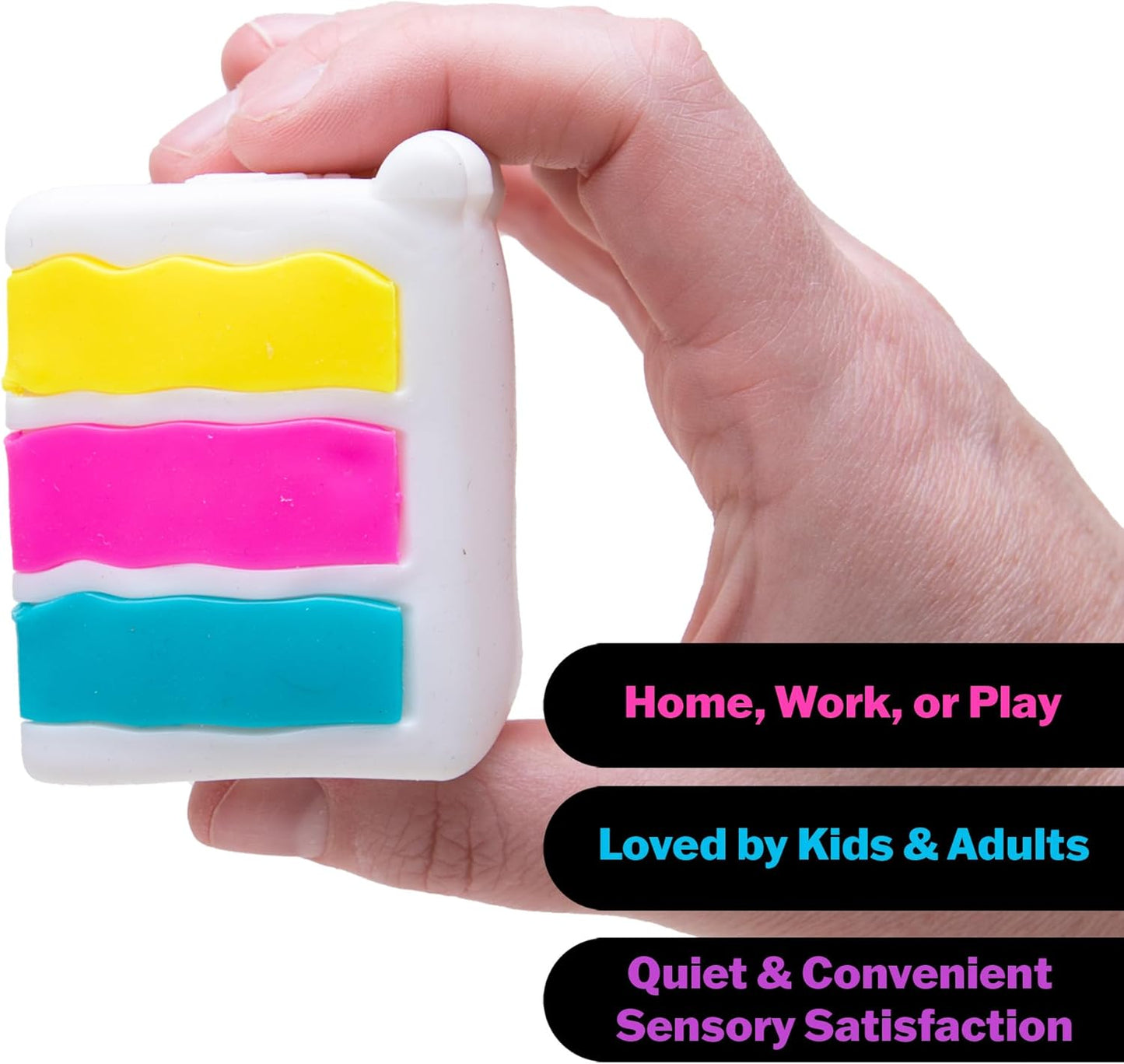 Schylling Needoh Peace O Cake - Sensory Squeeze Toy - Colors May Vary