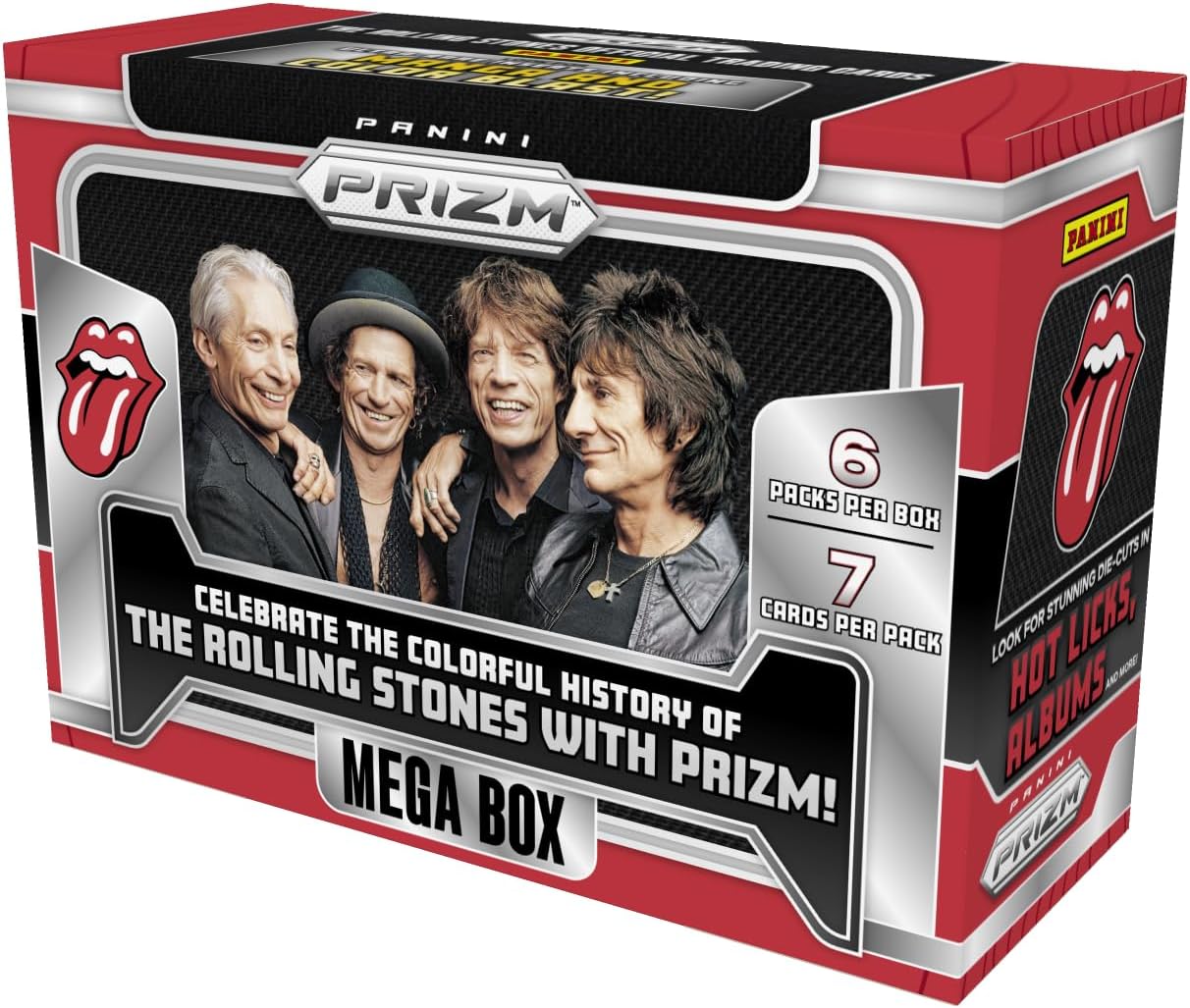 Panini 2025 Prizm The Rolling Stones Trading Card Hobby Mega Box (2 Silver Base Parallels Per Hobby Mega Box)