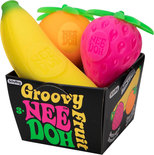 Schylling NeeDoh Groovy Fruit - Novelty Toy