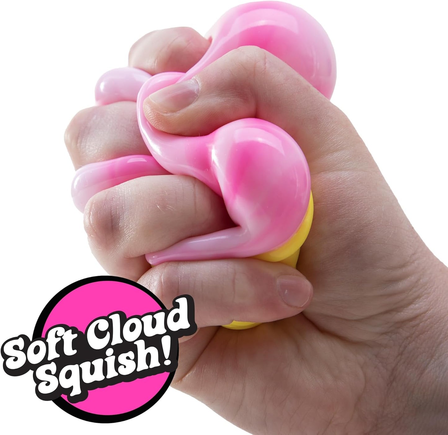 Schylling Needoh Nice Cream Cone - Sensory Squeeze Toy - Colors May Vary