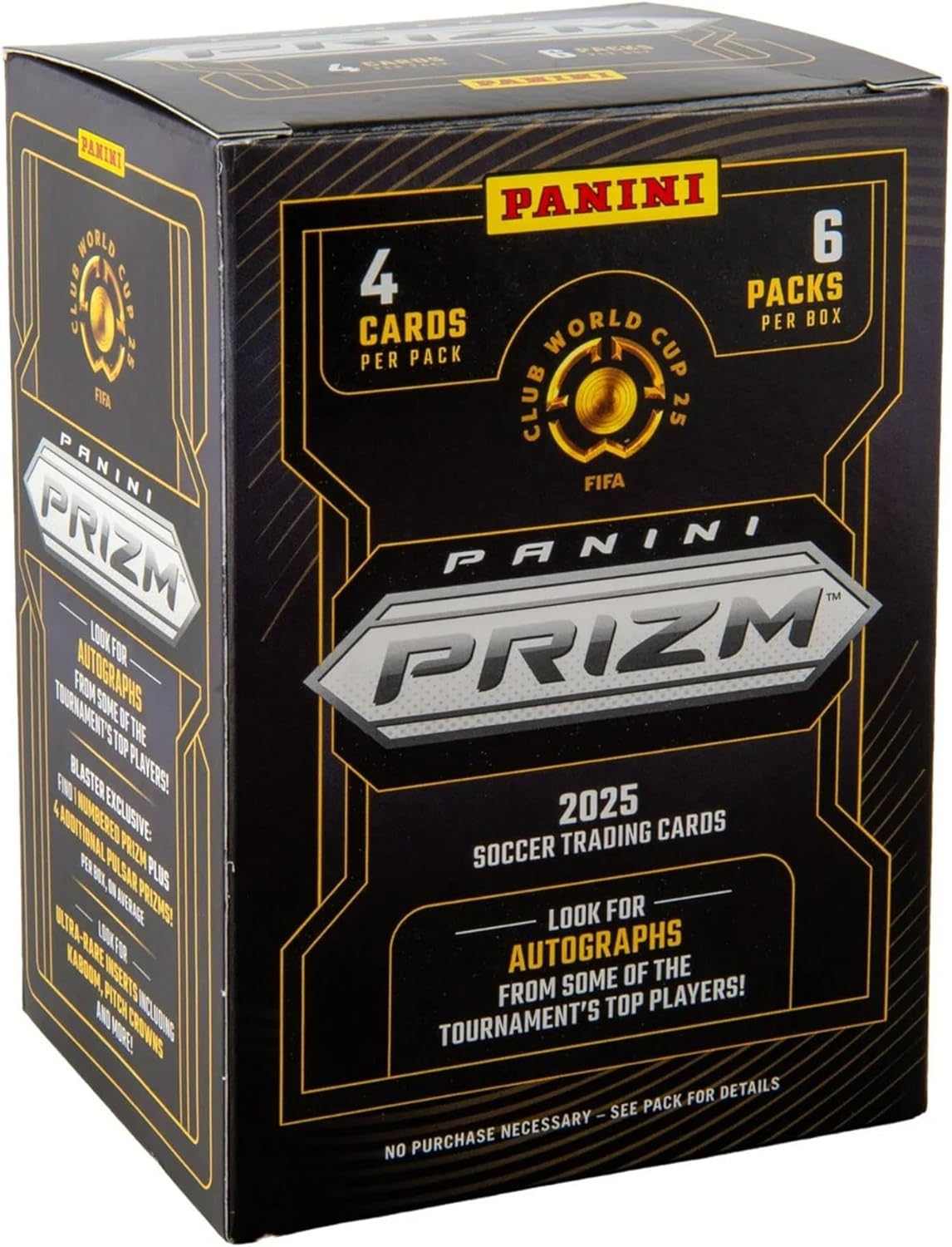 Panini 2025 Prizm Club World Cup Soccer Blaster Box – FIFA Trading Cards – Includes Blaster-Exclusive Prizms, Rookies & Inserts – Official Panini Retail Set