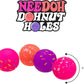 Schylling NeeDoh Dohnut Hole Needoh 4 Pack - Sensory Squeeze Toy - 1.5" in Diameter - Colors May Vary