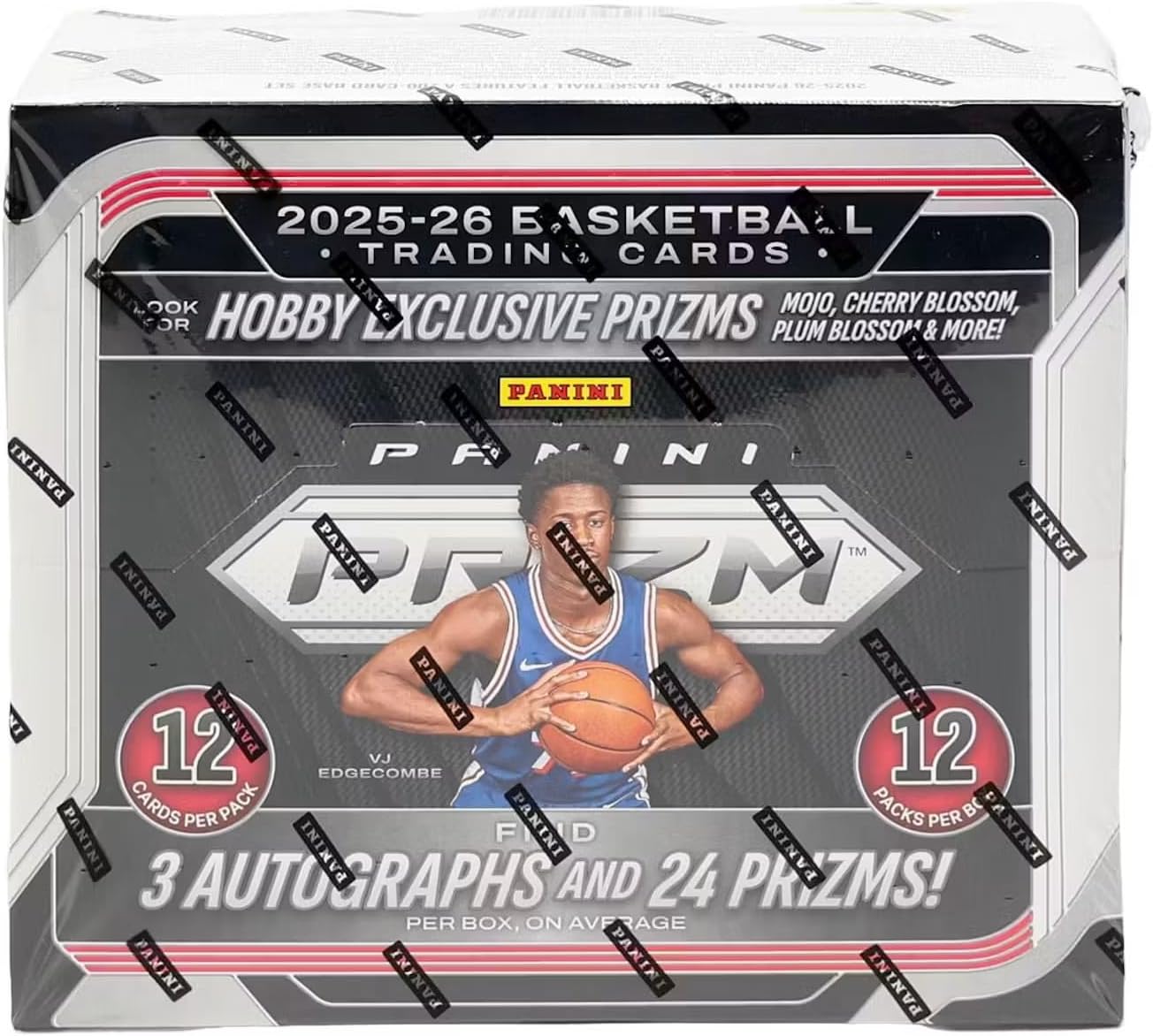 2025/26 Panini Prizm Basketball Hobby Trading Card Box (3 Autographs Per Box)