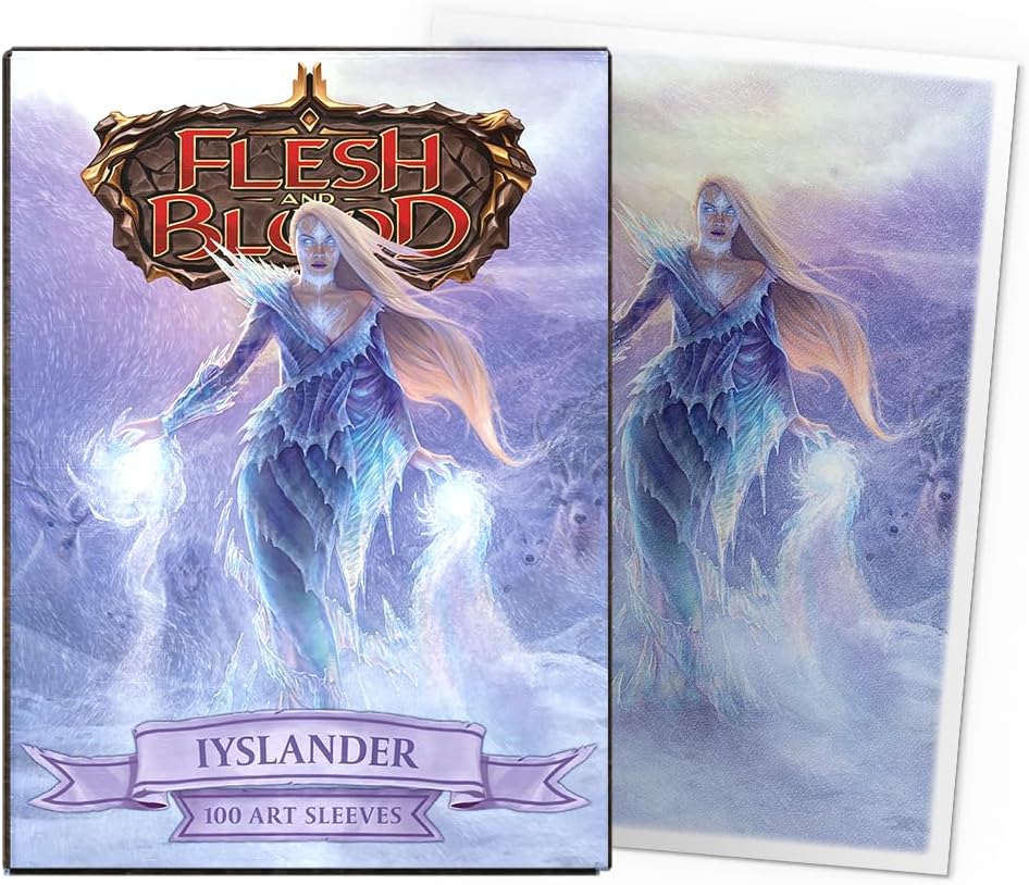 Dragon Shield | Flesh & Blood Art Sleeves | 100 CT - Smooth & Tough Premium TCG Sleeves | Compatible with Pokemon, One Piece & Magic the Gathering | Lyslander, Elemental Wizard
