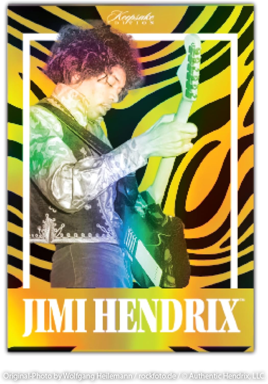 2025 Jimi Hendrix Keepsake Collectible Hobby Box – 16 Packs Per Box – 2 Memorabilia Hits Per Box – Collectible Trading Cards