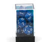 Chessex CHX25406 Dice-Opaque Blue/White Set